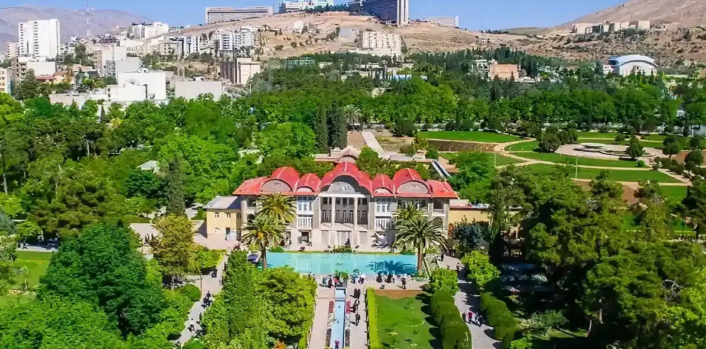 نظام کاشت و جریان آب در باغ ارم شیراز